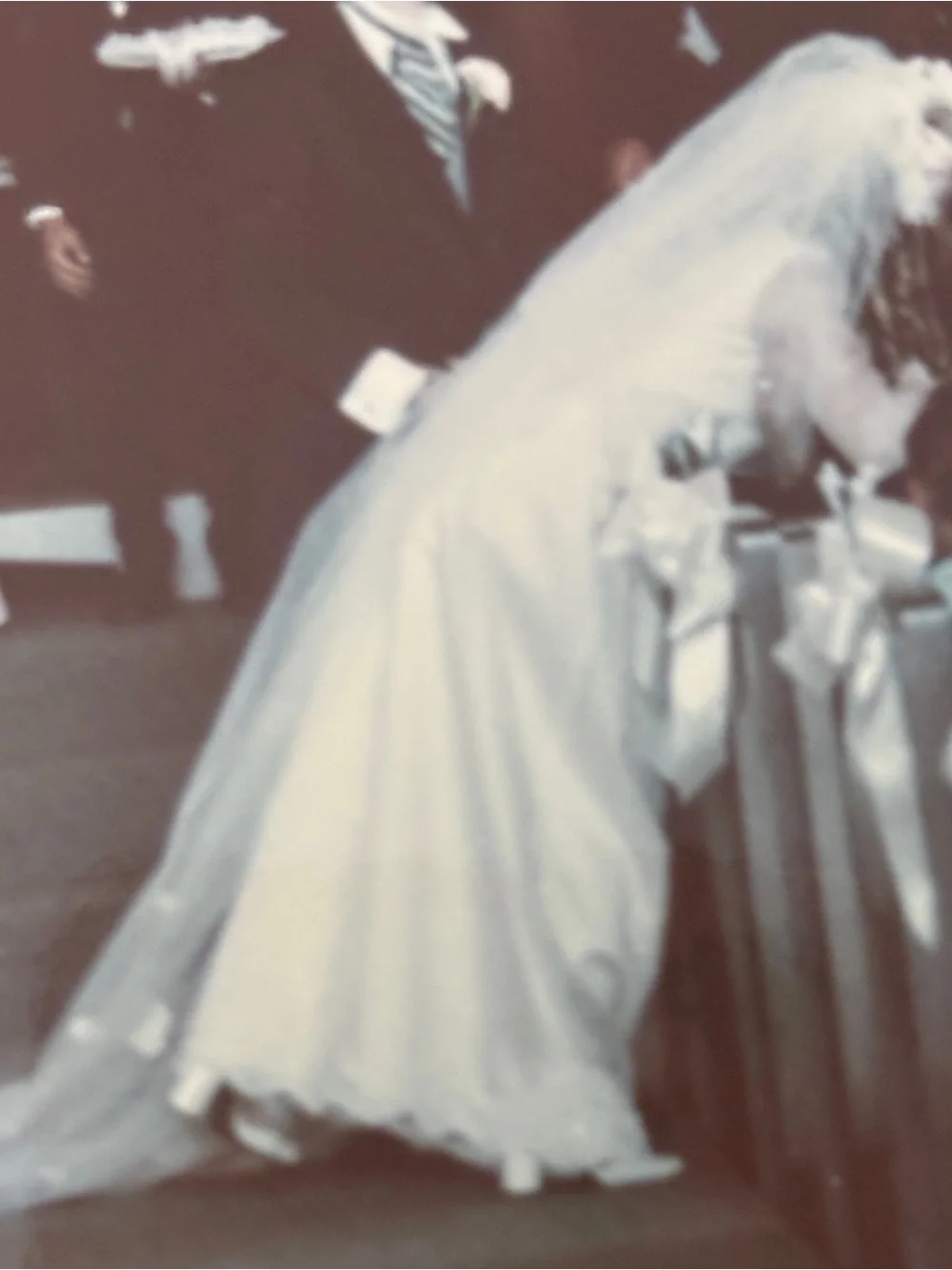 1971 Vintage Wedding Dress Vacuum packed box